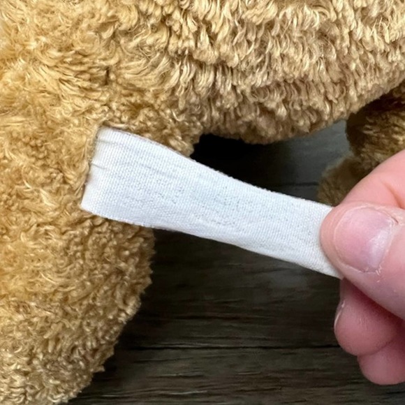 Soft n Cuddly Light Brown Bear with Neck‎ Bow Plush - Picture 5 of 5